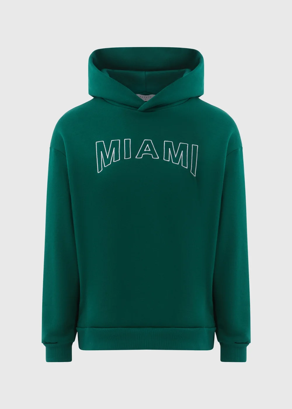 Papaya Green Miami Slogan Hoodie - S Image 5