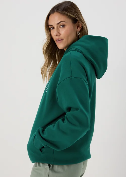 Papaya Green Miami Slogan Hoodie - S Image 2