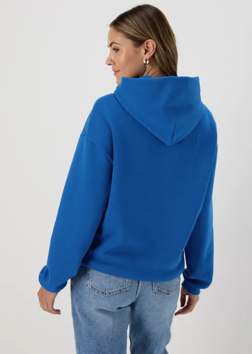 Papaya Blue Boston Slogan Hoodie - Small Image 2