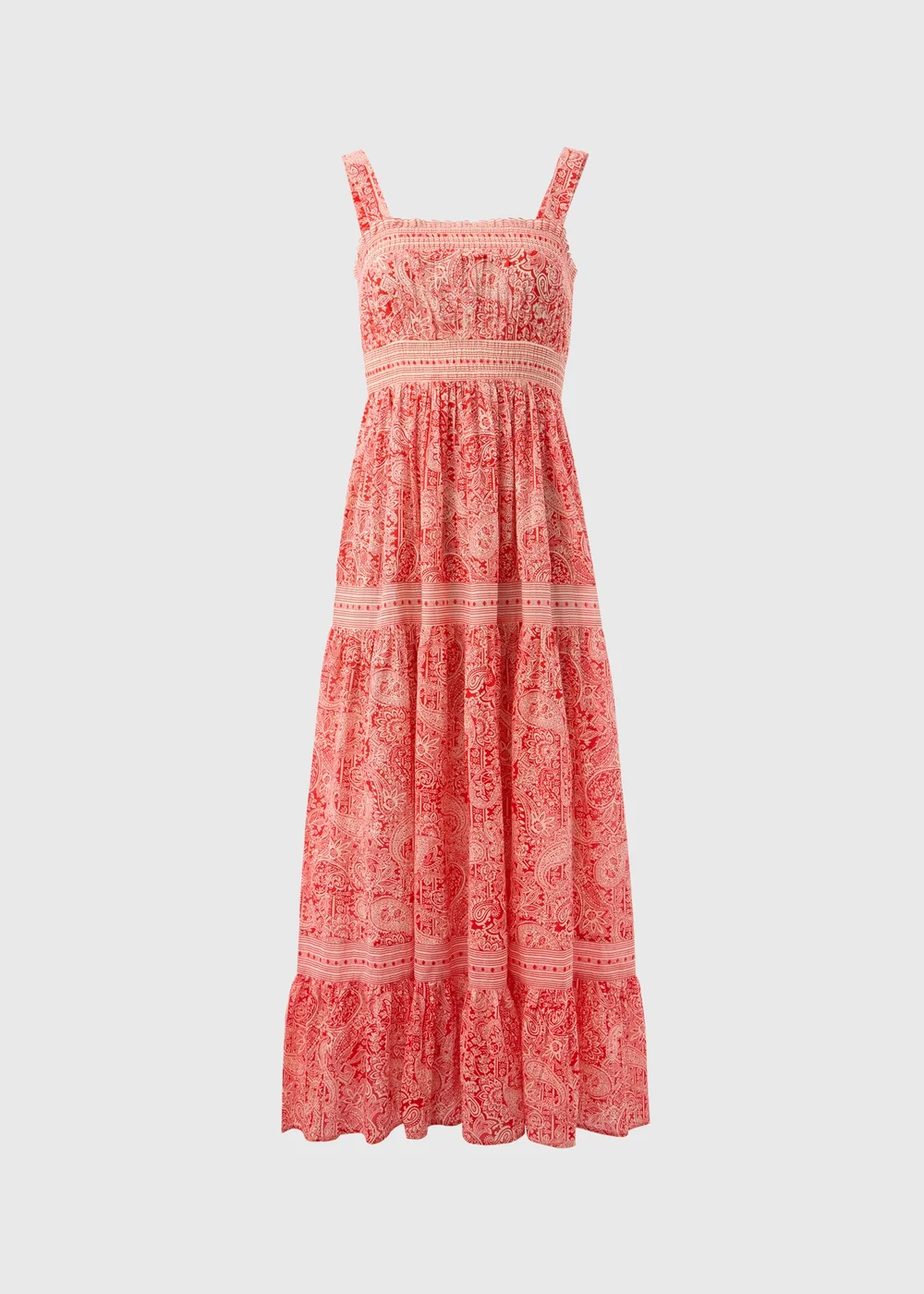 Red Paisley Maxi Cami Dress - 8 Image 4