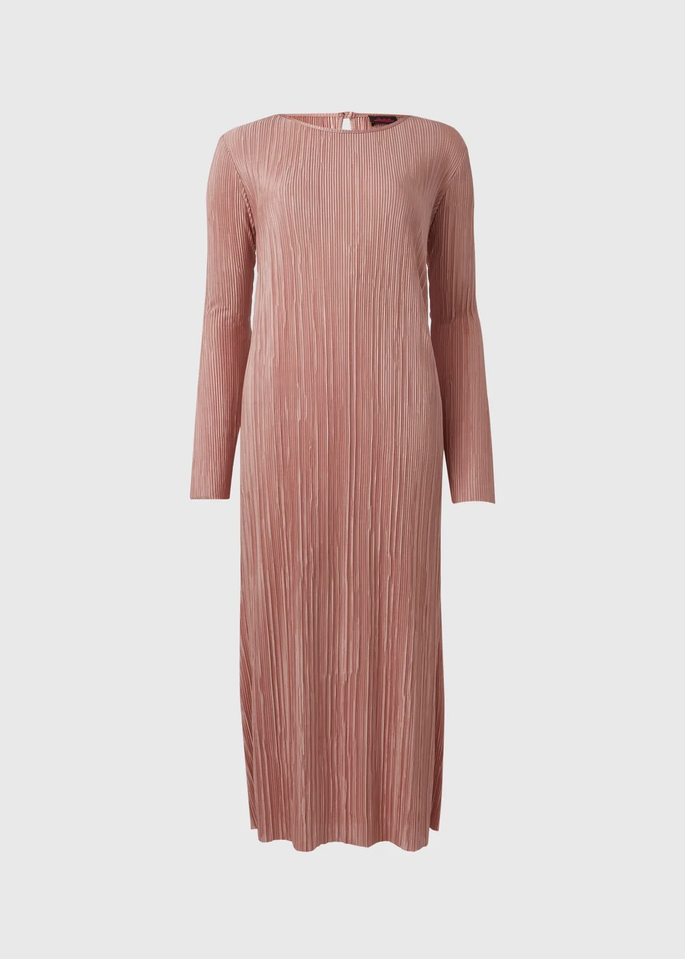 Brown Plisse Column Dress - 8 Image 5