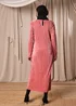 Pink Plisse Column Dress - 8 Image 2