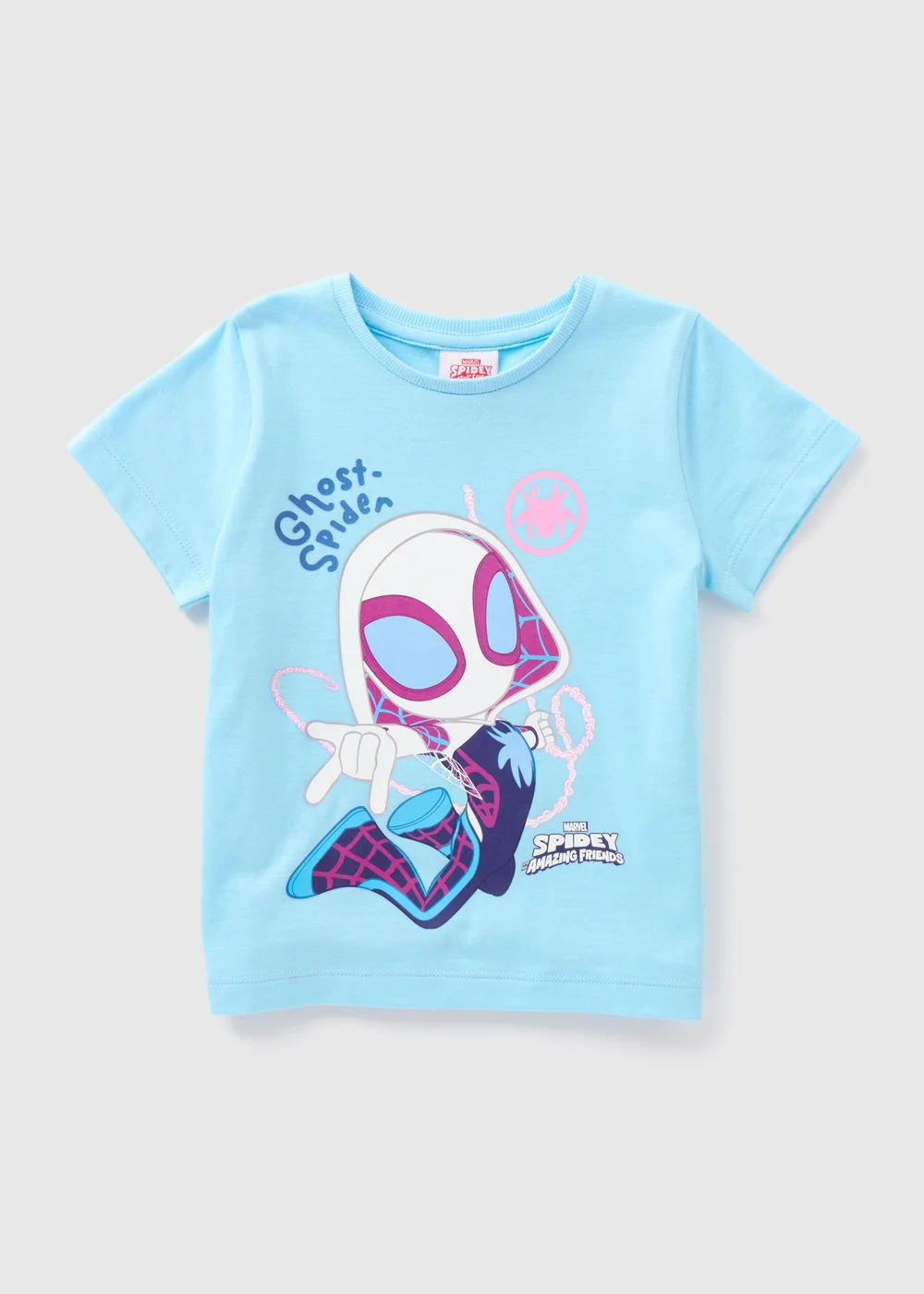 Marvel Kids Blue Ghost-Spider Top (1-7yrs) - 1-1.5 Yrs Image 1