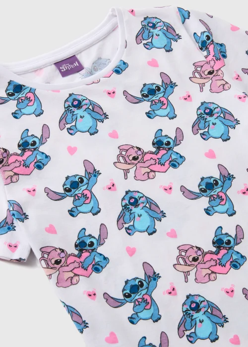 Disney Kids Stitch Heart T-Shirt (3-13yrs) - 3 Yrs Image 2