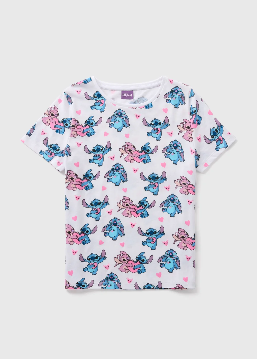 Disney Kids Stitch Heart T-Shirt (3-13yrs) - 3 Yrs Image 1