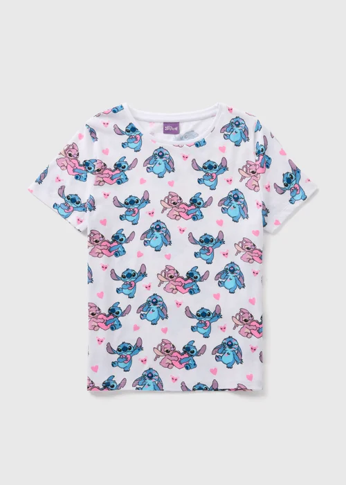 Disney Kids Stitch Heart T-Shirt (3-13yrs) - 3 Yrs Image 1