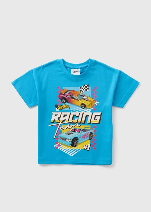 Hot Wheels Kids Blue Racing T-Shirt (3-9yrs) - 3 Yrs Image 1