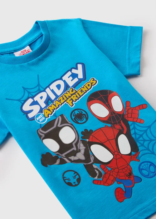 Marvel Kids Blue Spidey and His Amazing Friends T-Shirt (1-7yrs) - 1-1.5 Yrs Image 2