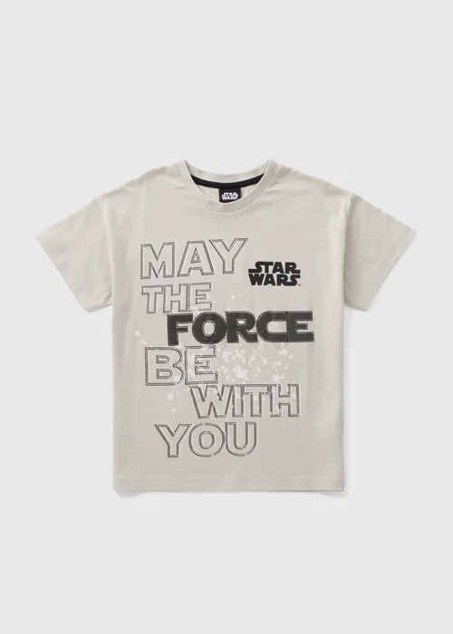 Star Wars Boys Grey T-Shirt (4-13yrs) - Age 4 Years Image 1