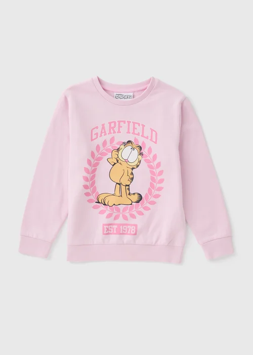 Garfield Kids Pink Sweatshirt (4-12yrs) - 4 Yrs Image 1