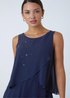 Roman Midnight Blue Embellished Chiffon Frill Swing Dress - 18 Image 4