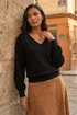 Roman Black V-Neck Stretch Jumper - 14 Image 2