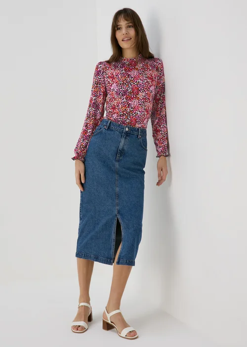 Red Piecrust Collar Top - 8 Image 1