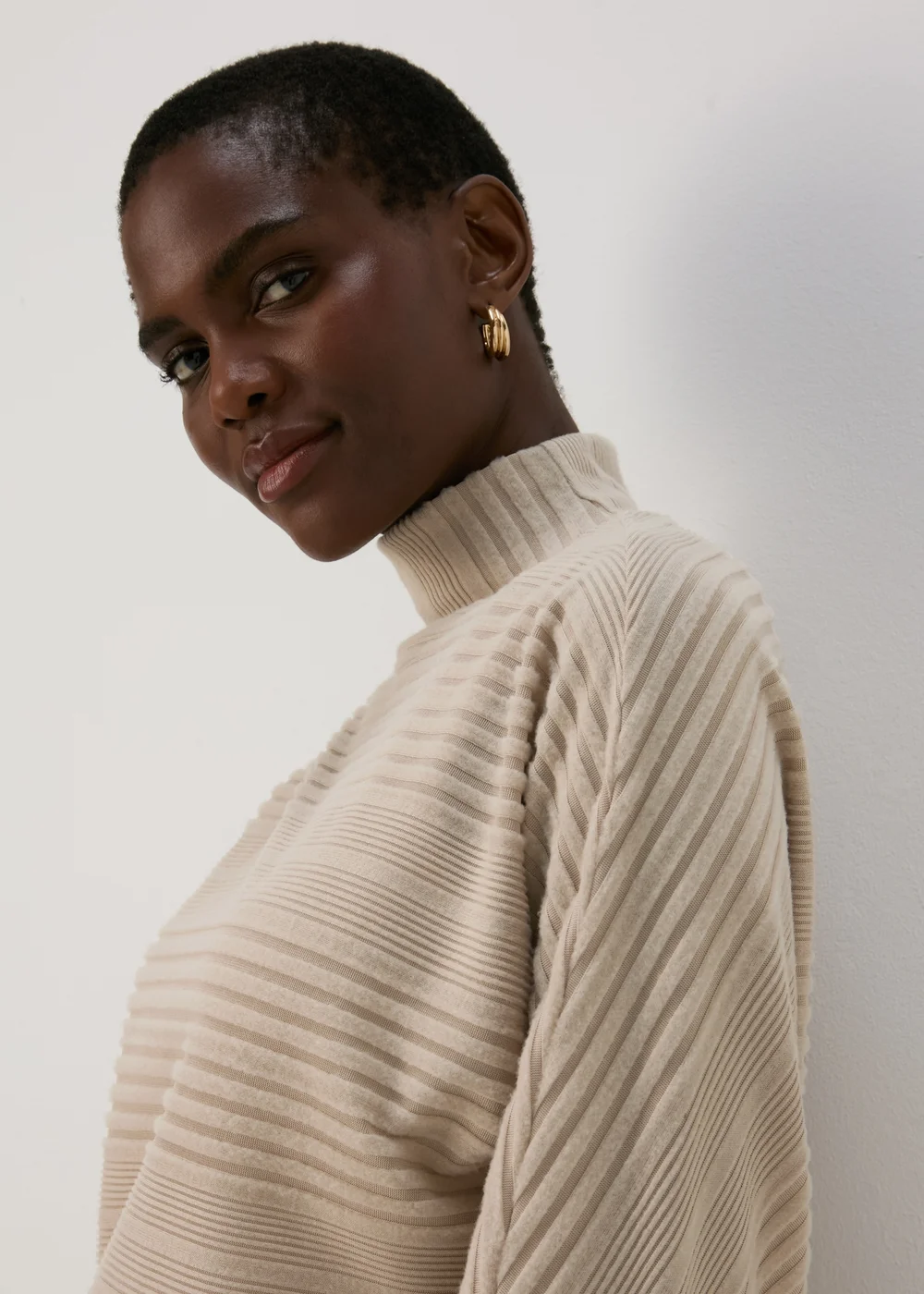 Mocha Soft Dolman Sleeve Ribbed Top - 8 Image 3
