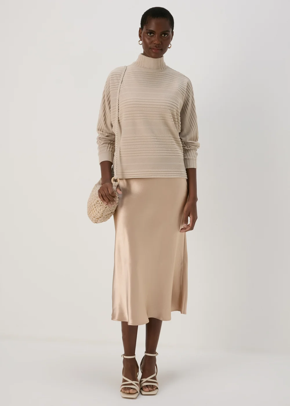 Mocha Soft Dolman Sleeve Ribbed Top - 8 Image 4