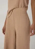 Papaya Petite Beige Neutral Textured Crop Trousers - Size 6 Image 3
