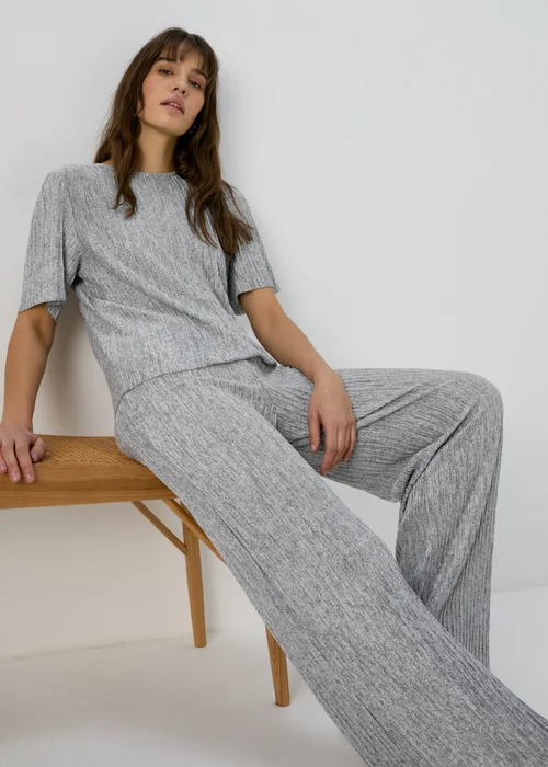 Grey Pleated Trousers - 8 Image 1