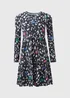 Multicolour Print Tiered Smock Dress - 8 Image 5