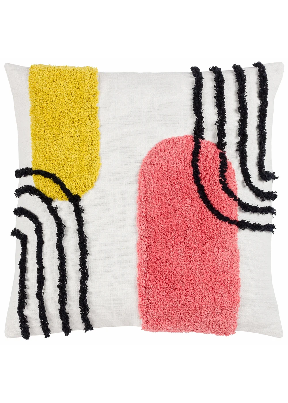 Heya Home Elmer Tufted Filled Cushion (45cm x 45cm x 8cm) - One Size Image 1