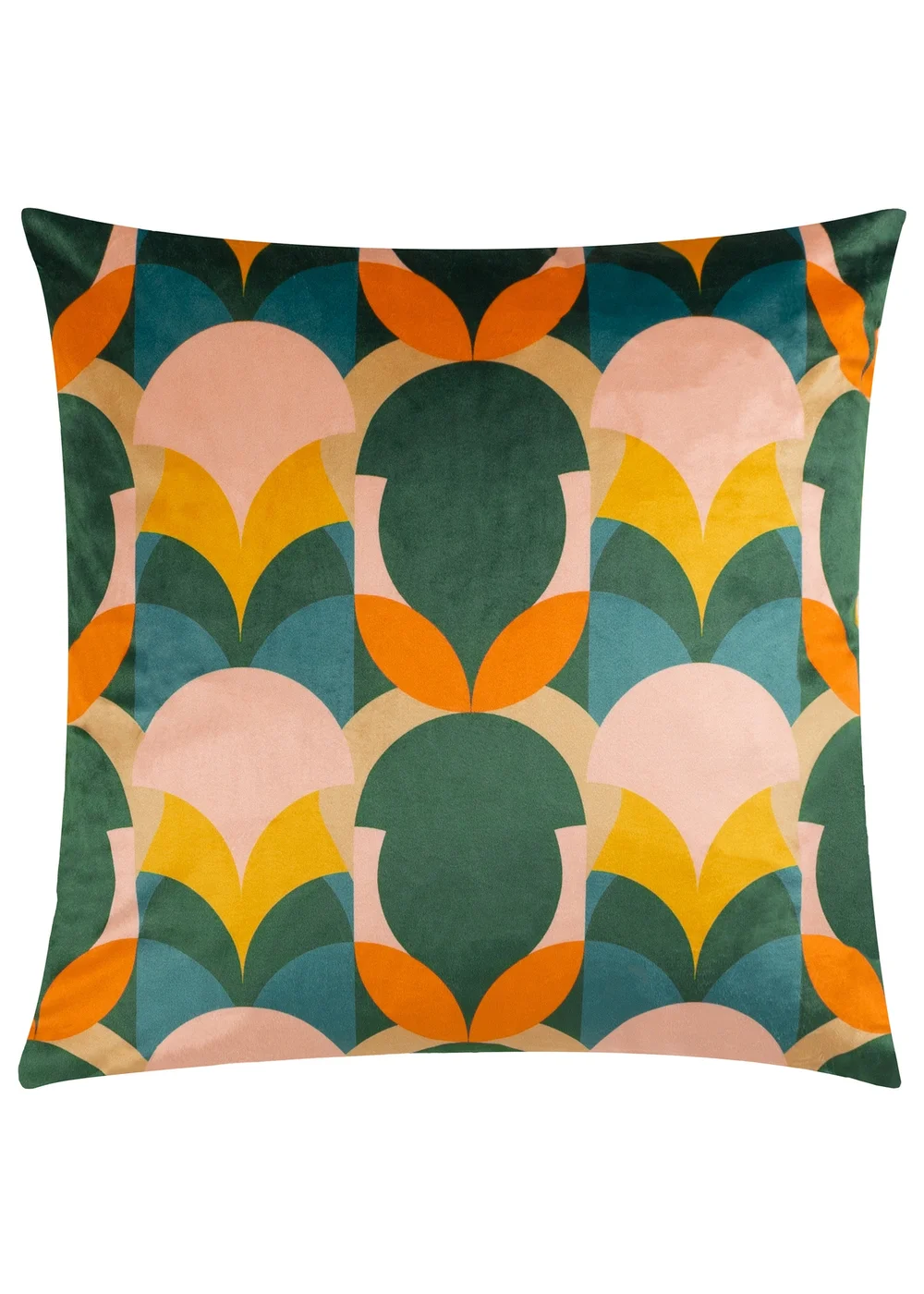 Heya Home Raeya Velvet Filled Cushion (45cm x 45cm x 8cm) - One Size Image 1