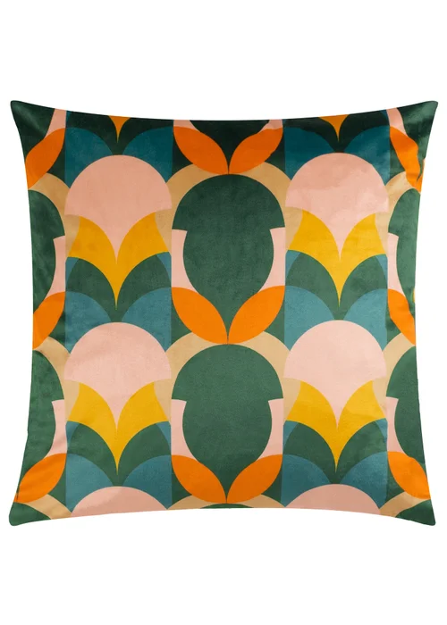 Heya Home Raeya Velvet Filled Cushion (45cm x 45cm x 8cm) - One Size Image 1