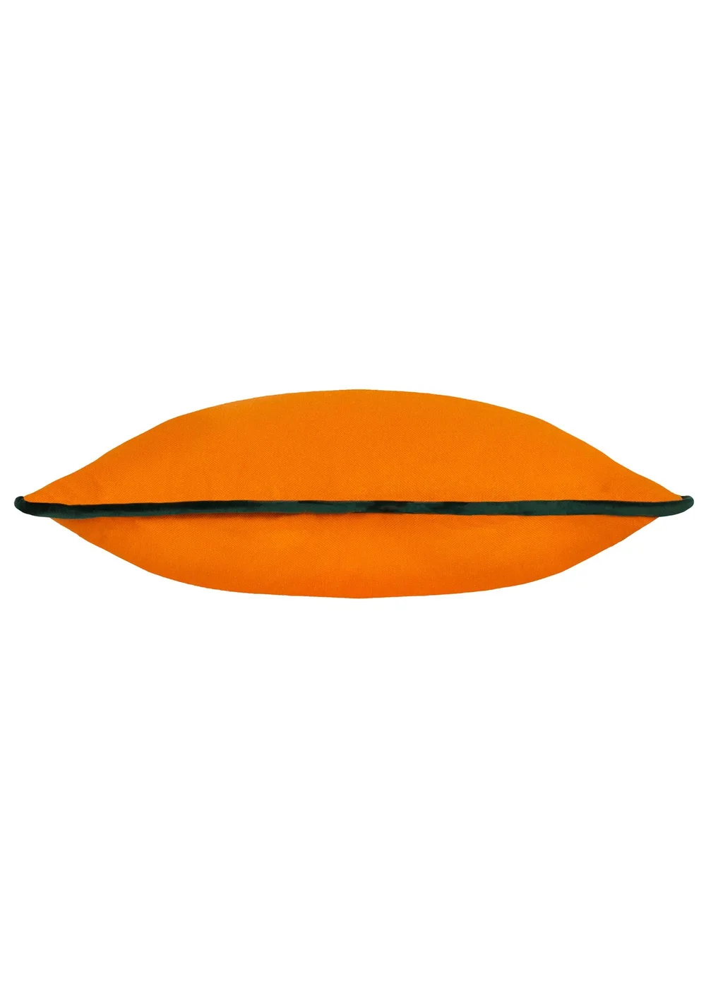Heya Home Wiggle Velvet Piped Ready Filled Cushion (45cm x 45cm x 8cm) Orange/Green - One Size Image 3