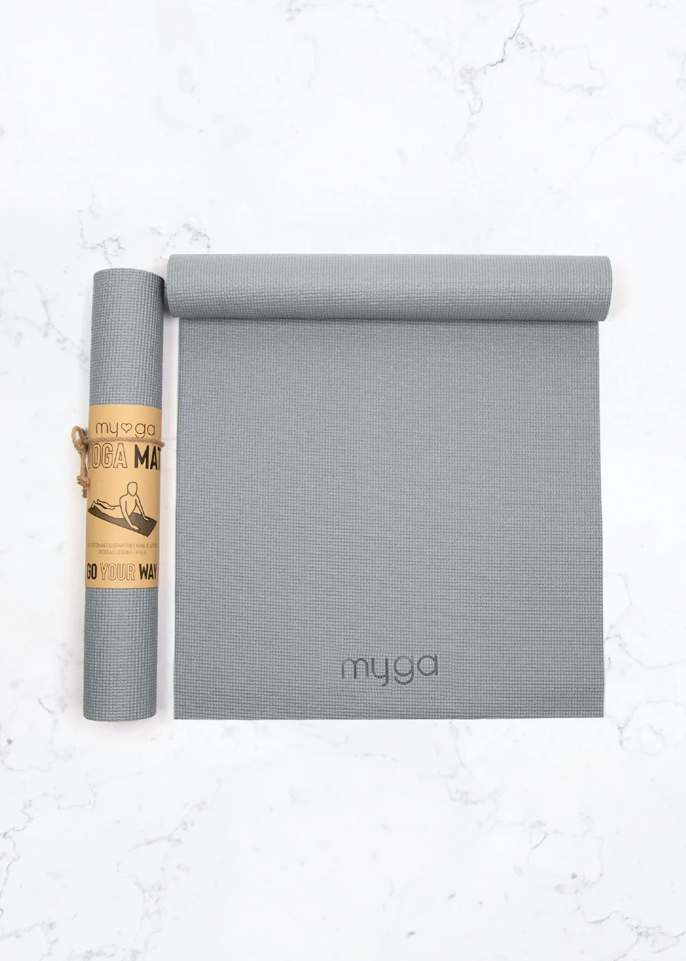 Myga Grey Yoga Mat - No Size Image 1