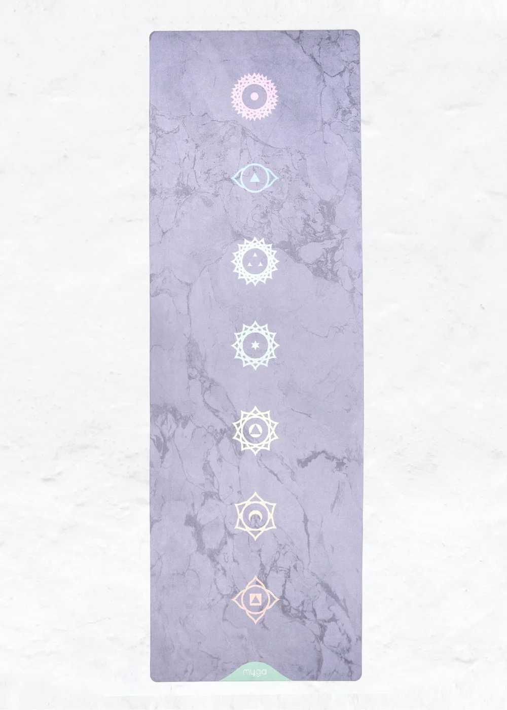 Myga Vegan Chakra Suede Yoga Mat - One Size Image 2