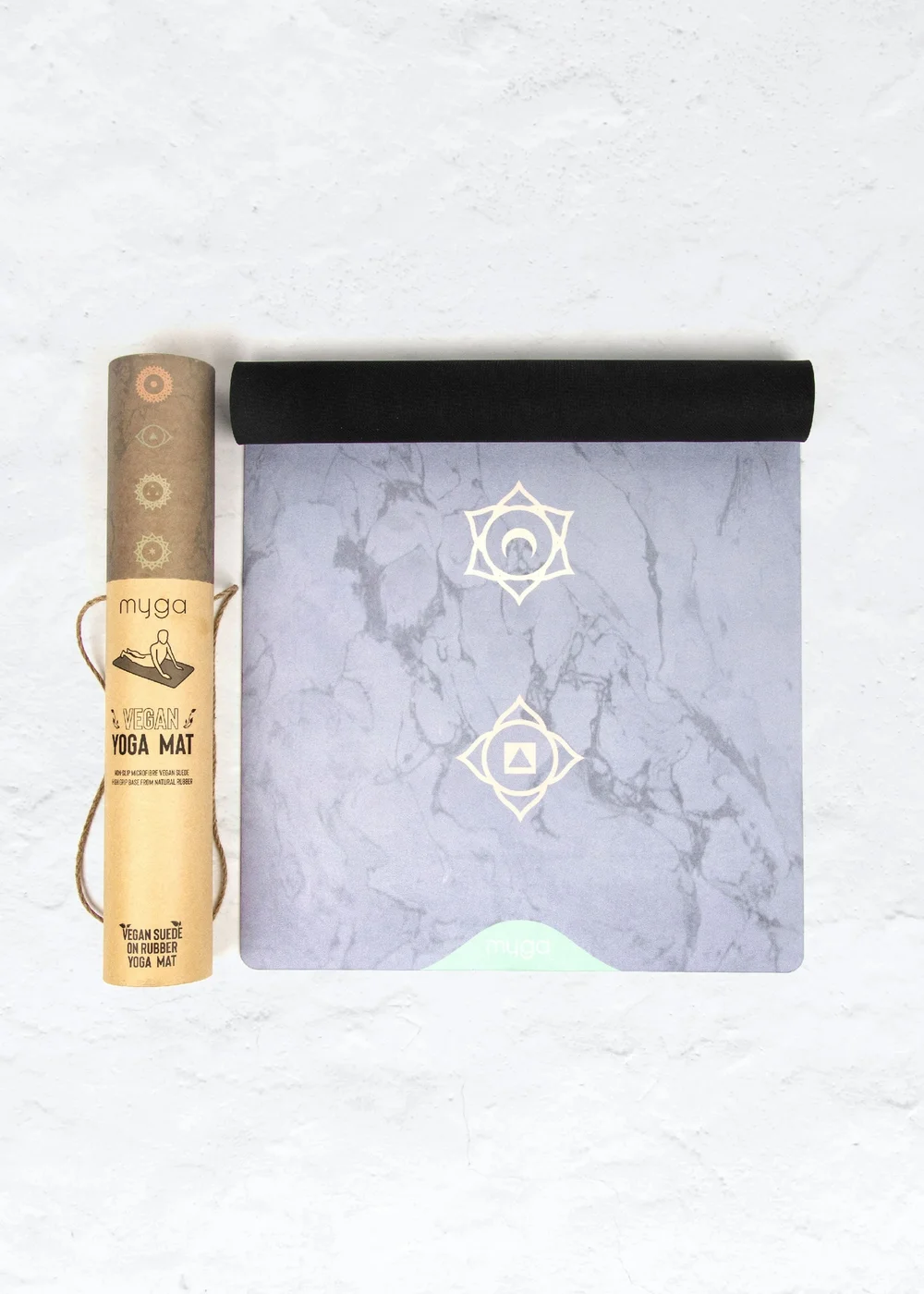 Myga Vegan Chakra Suede Yoga Mat - One Size Image 1