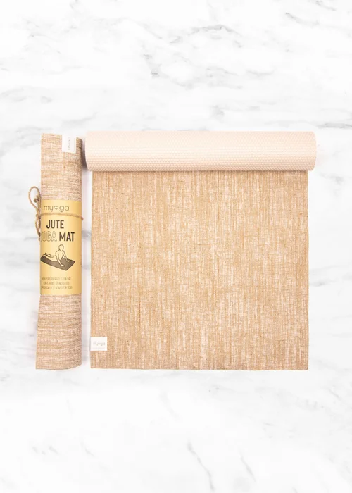 Myga White Jute Yoga Mat - One Size Image 1