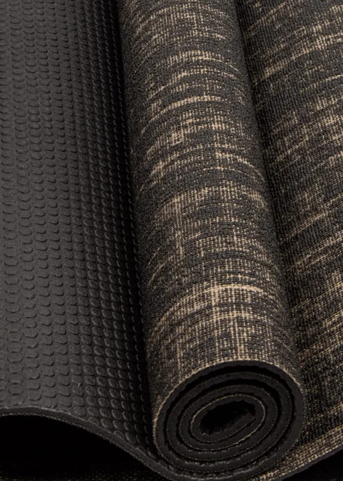 Myga Black Jute Yoga Mat - One Size Image 2