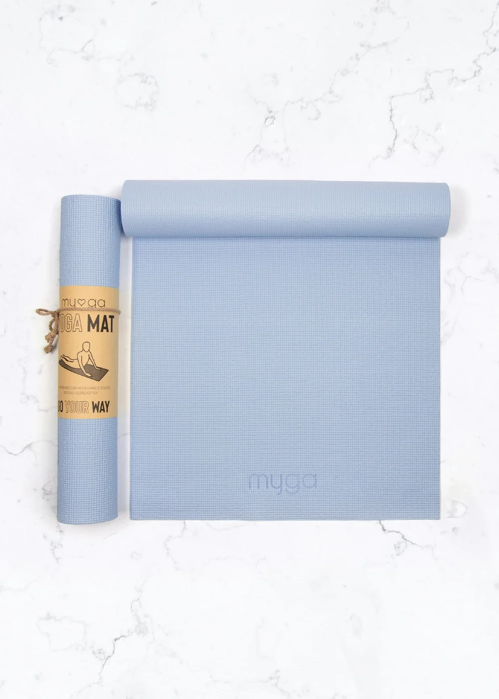 Myga Sky Blue Entry Level Yoga Mat - No Size Image 1