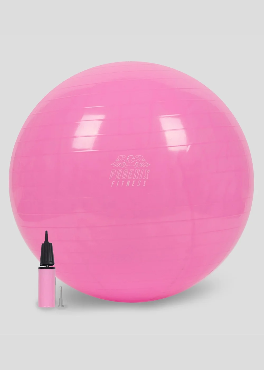 Phoenix Fitness Pink Fit Ball with Pump - One Size Image 1