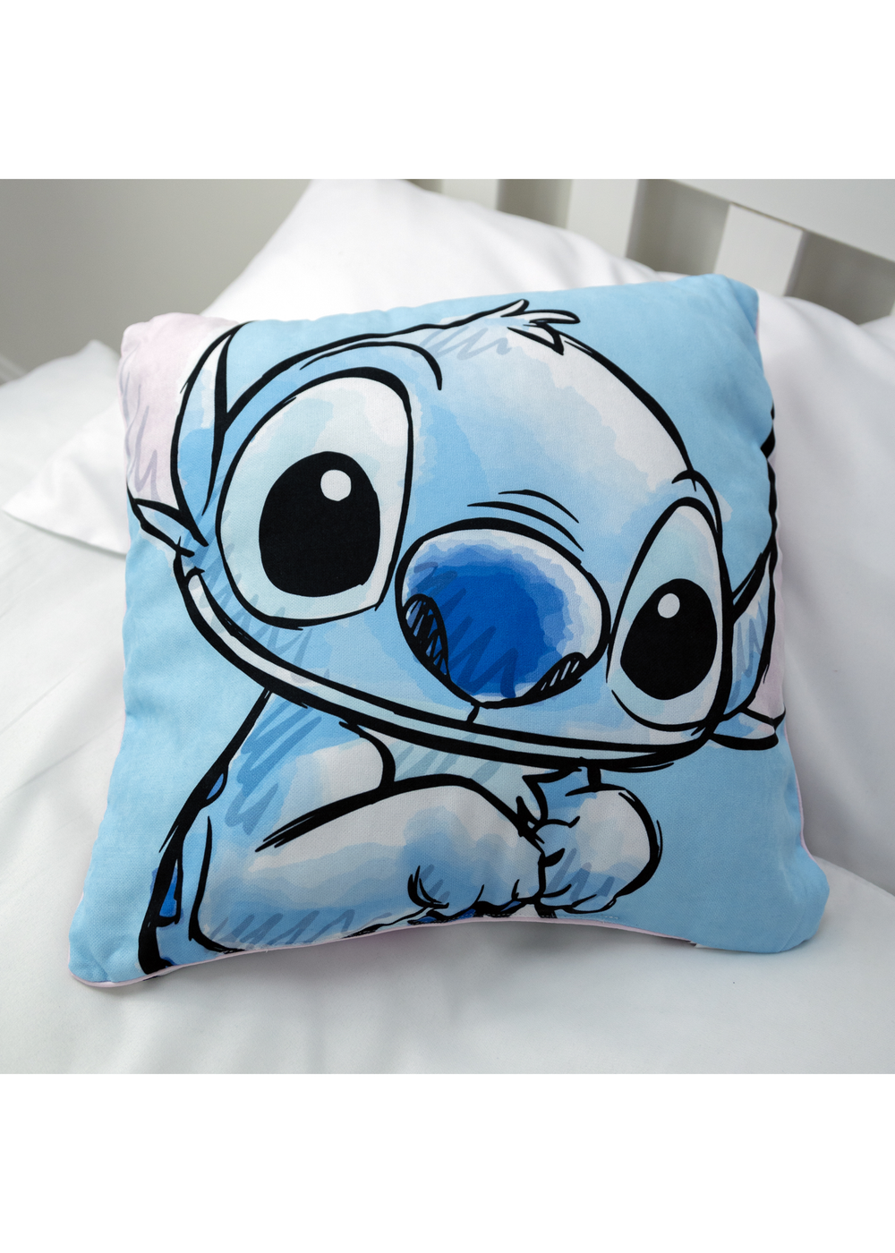Disney Stitch Floral Garden Square Cushion (40cm x 40cm) - One Size Image 1