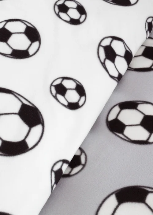 Catherine Lansfield Football Fleece Reversible Duvet Cover Set - Junior Image 4