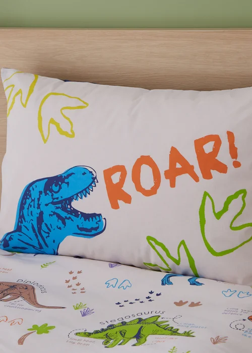 Catherine Lansfield Prehistoric Dinosaurs Reversible Duvet Cover Set - Junior Image 3