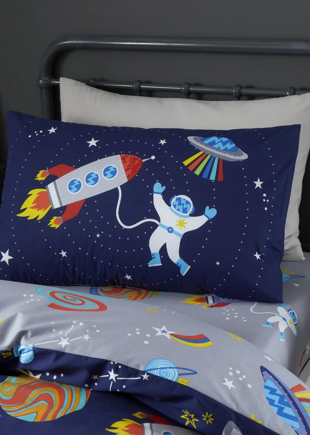 Catherine Lansfield Lost In Space Reversible Duvet Cover Set - Junior Image 3