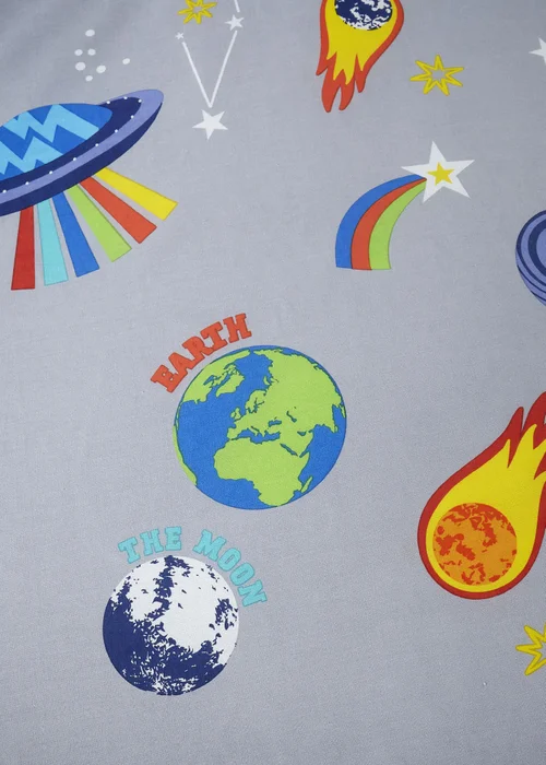 Catherine Lansfield Lost In Space Fitted Sheet - Junior Image 2
