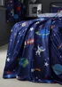 Catherine Lansfield Lost In Space Cosy Fleece Throw (130x170cm) - One Size Image 1
