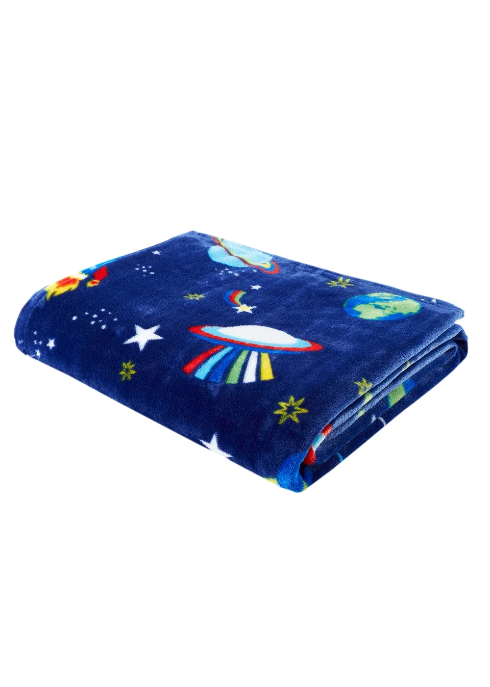 Catherine Lansfield Lost In Space Cosy Fleece Throw (130x170cm) - One Size Image 3