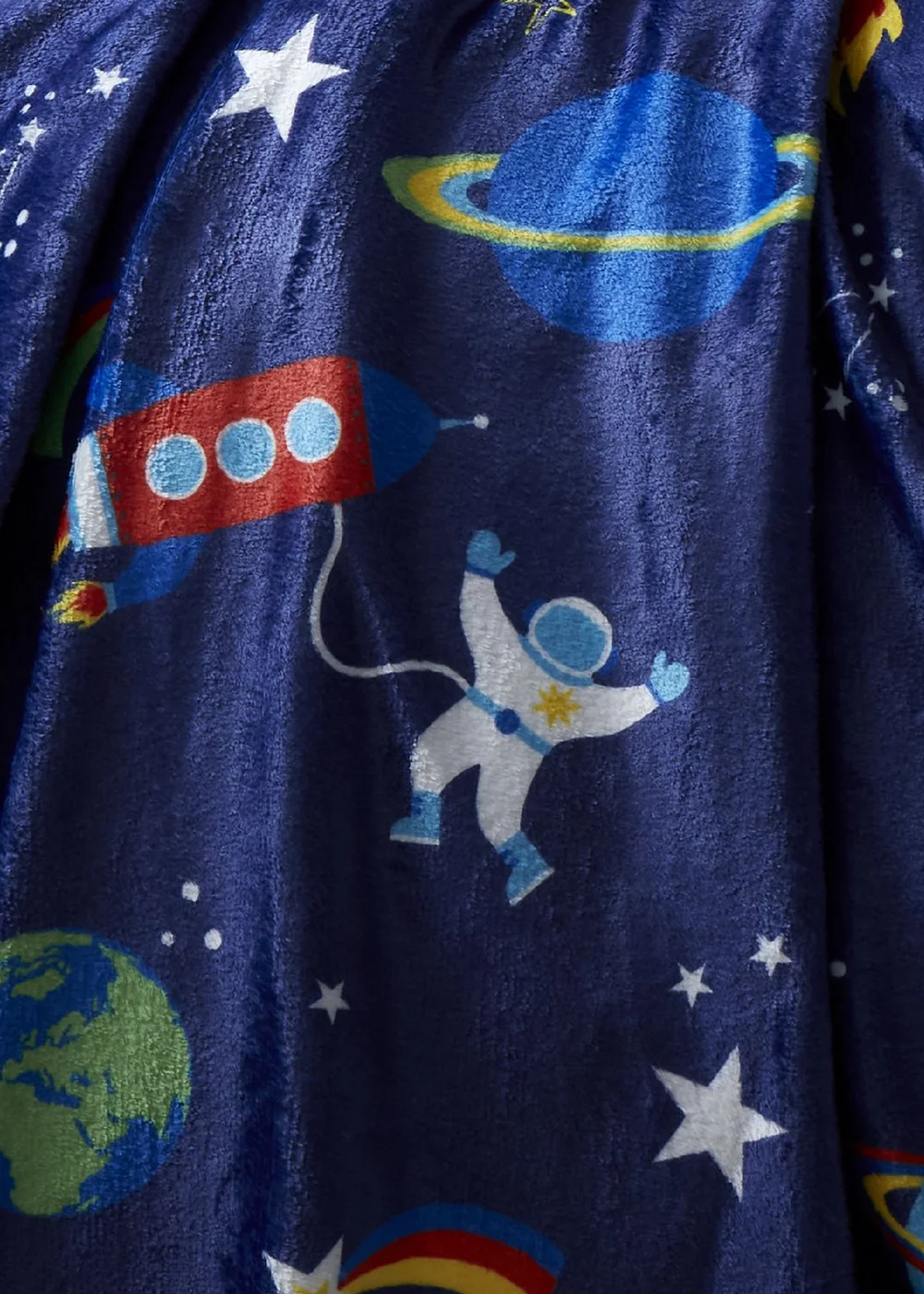 Catherine Lansfield Lost In Space Cosy Fleece Throw (130x170cm) - One Size Image 2