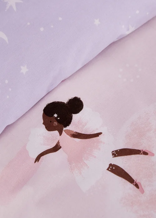 Catherine Lansfield Dancing Fairies Reversible Duvet Cover Set - Double Image 4
