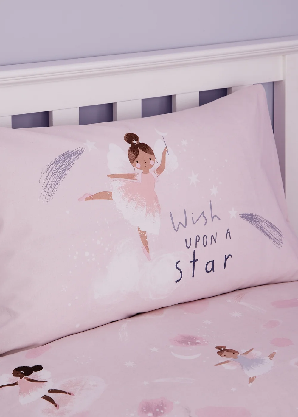 Catherine Lansfield Dancing Fairies Reversible Duvet Cover Set - Junior Image 3
