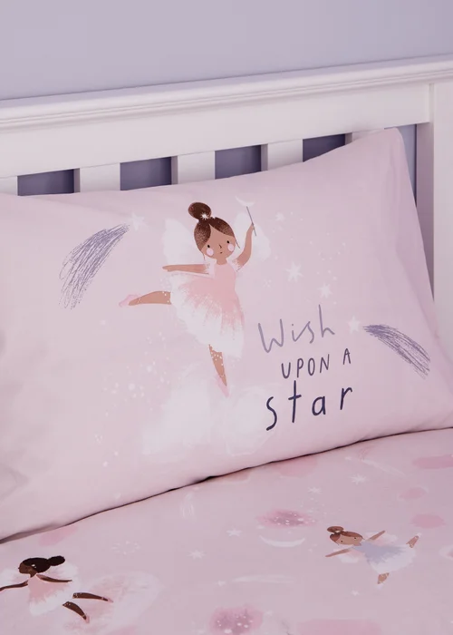 Catherine Lansfield Dancing Fairies Reversible Duvet Cover Set - Junior Image 3