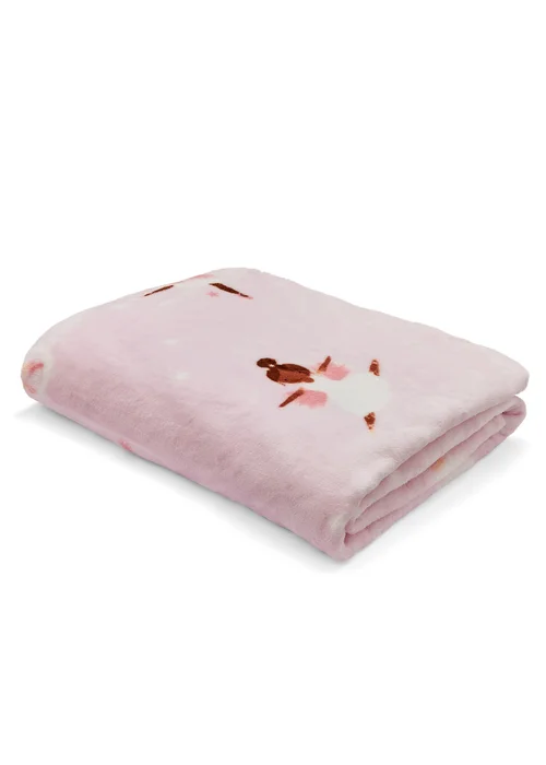 Catherine Lansfield Dancing Fairies Cosy Fleece Throw (130x170cm) - One Size Image 3