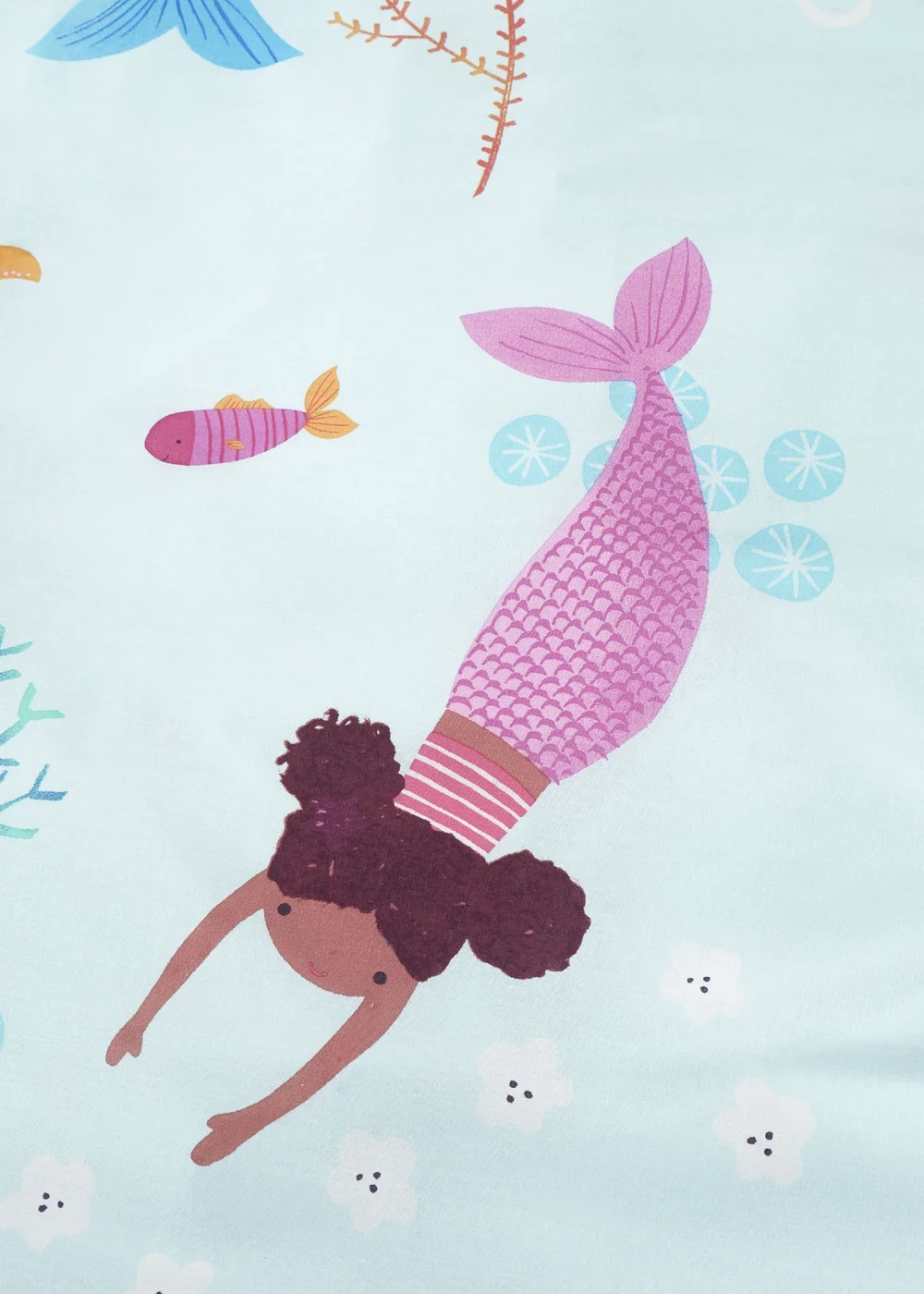 Catherine Lansfield Mermaid Reversible Duvet Cover Set - Single Image 4