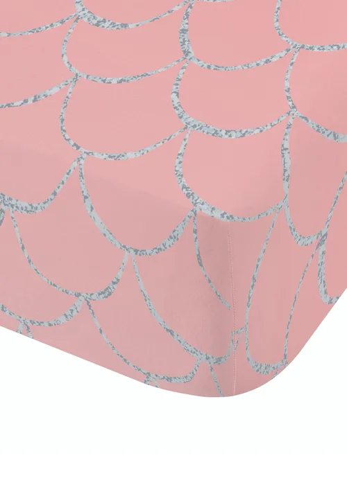 Catherine Lansfield Kids Mermaid Ombre Fitted Sheet - Single Image 2