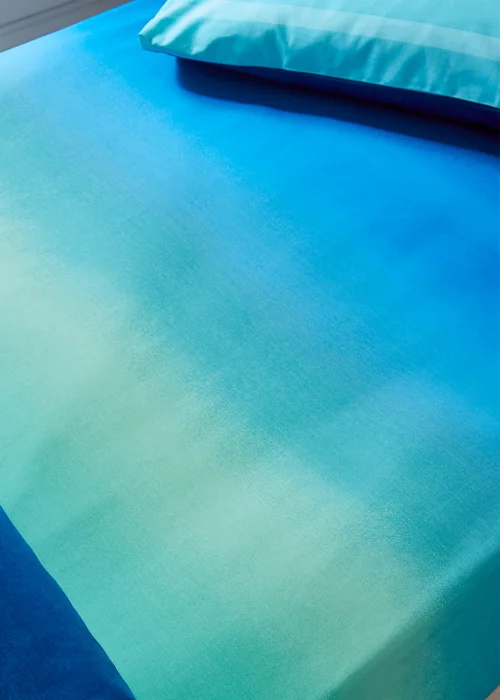 Catherine Lansfield Ombre Stripe Fitted Sheet - Single Image 1