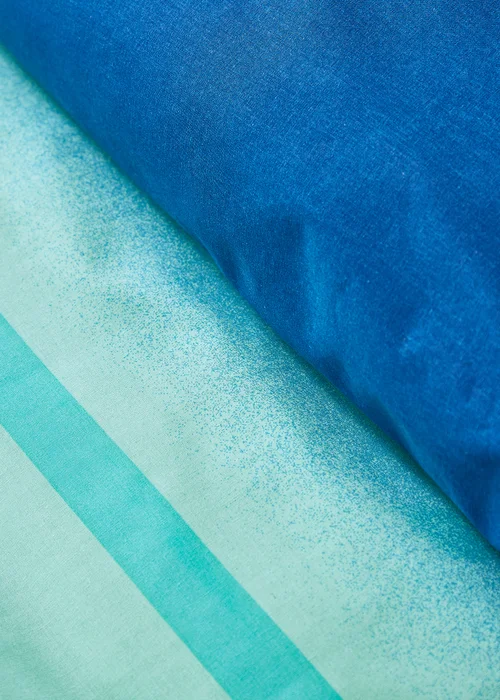 Catherine Lansfield Ombre Stripe Reversible Duvet Cover Set - Single Image 4