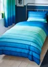 Catherine Lansfield Ombre Stripe Reversible Duvet Cover Set - Single Image 1